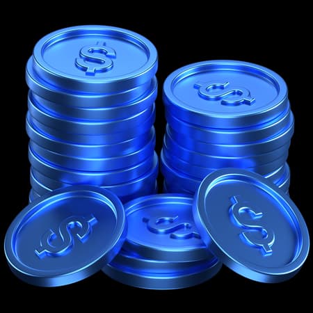 3D Coins Illustration